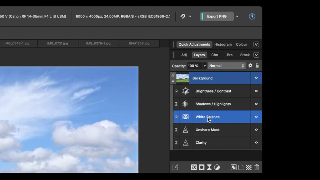Affinity - program na úpravu fotek zdarma - tutoriál - vrstvy