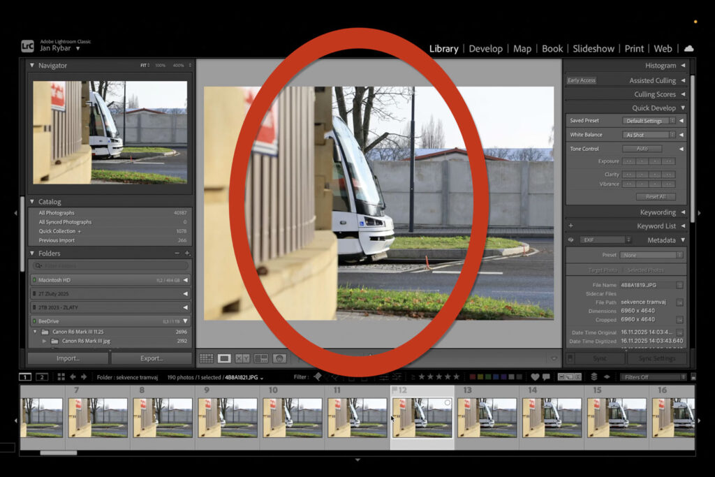 Canon R6 Mark III recenze - předsnímání