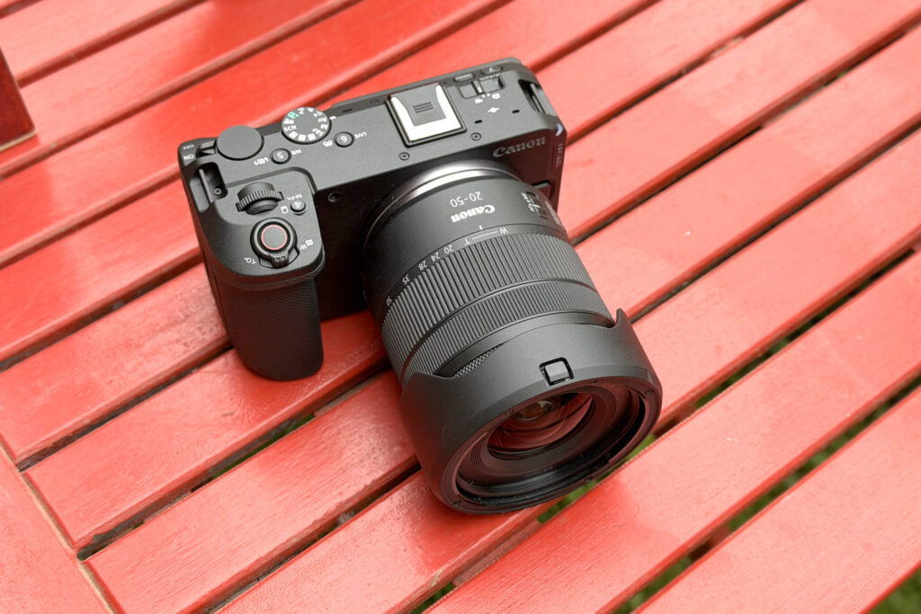 Canon R6V a Canon RF 20-50MM F4L IS USM PZ