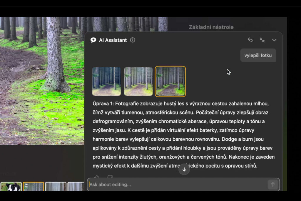 Luminar Neo a AI Asistent - podrobný popis
